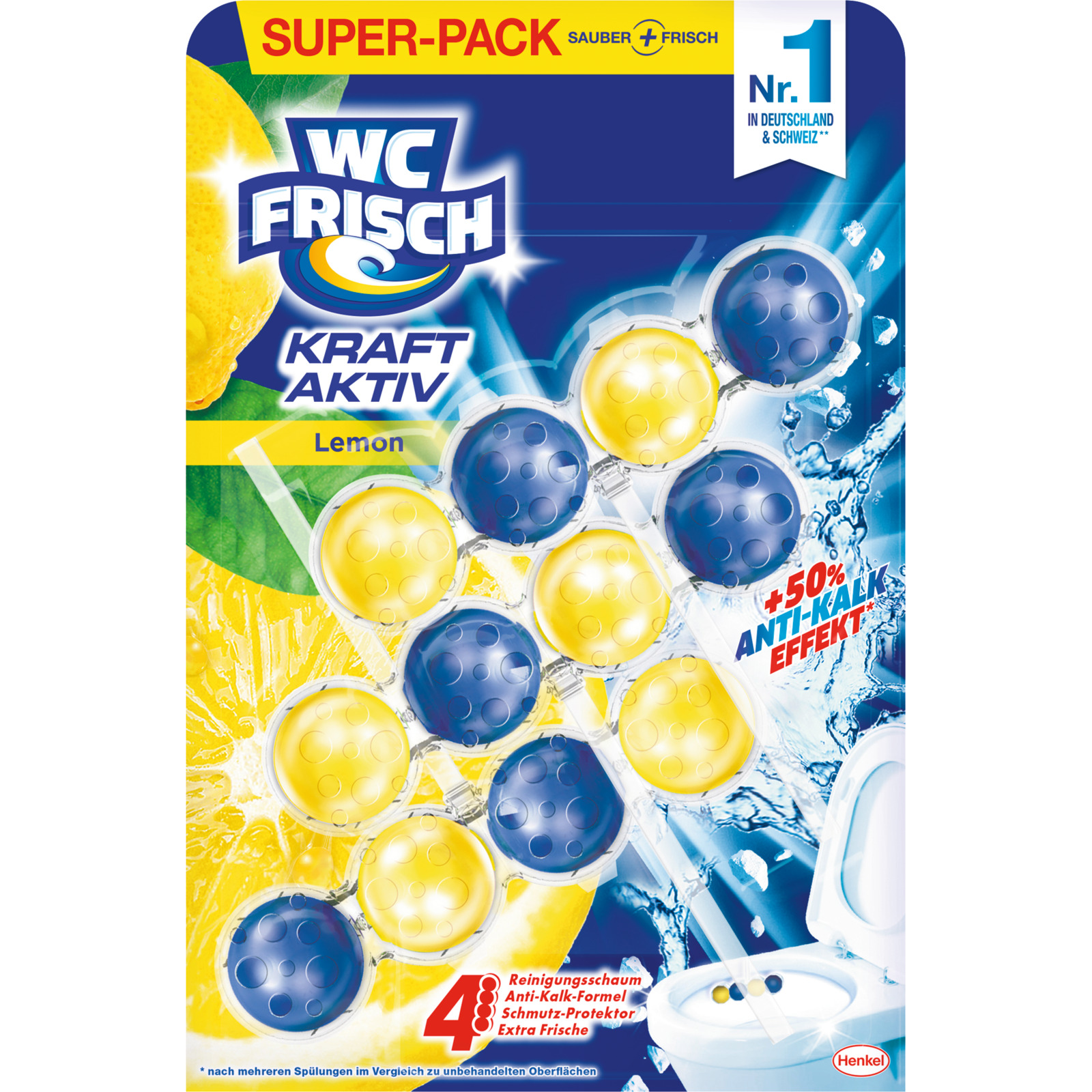 WC Frisch Kraft Lemon 3x50g