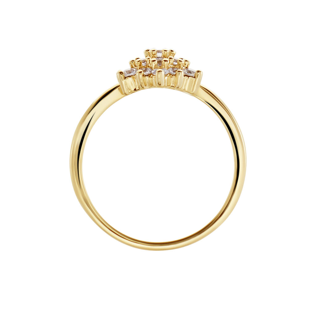 Bague Plaqué Or Sadoth Oxyde De Zirconium