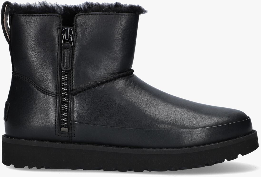 UGG zwarte ugg vachtlaarzen w classic zip mini