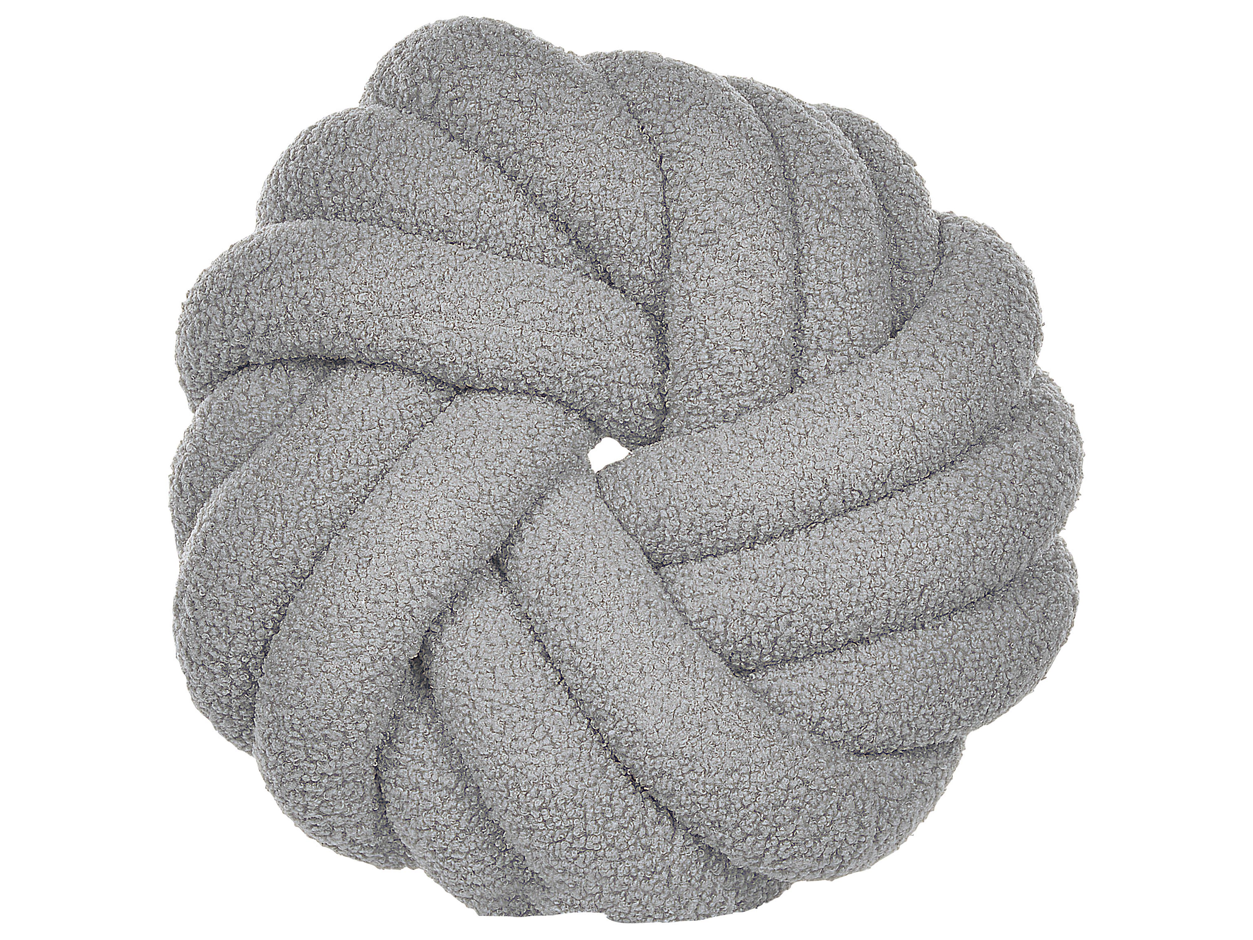 Set van 2 sierkussens AKOLA Bouclé 31 x 31 cm Grijs effen