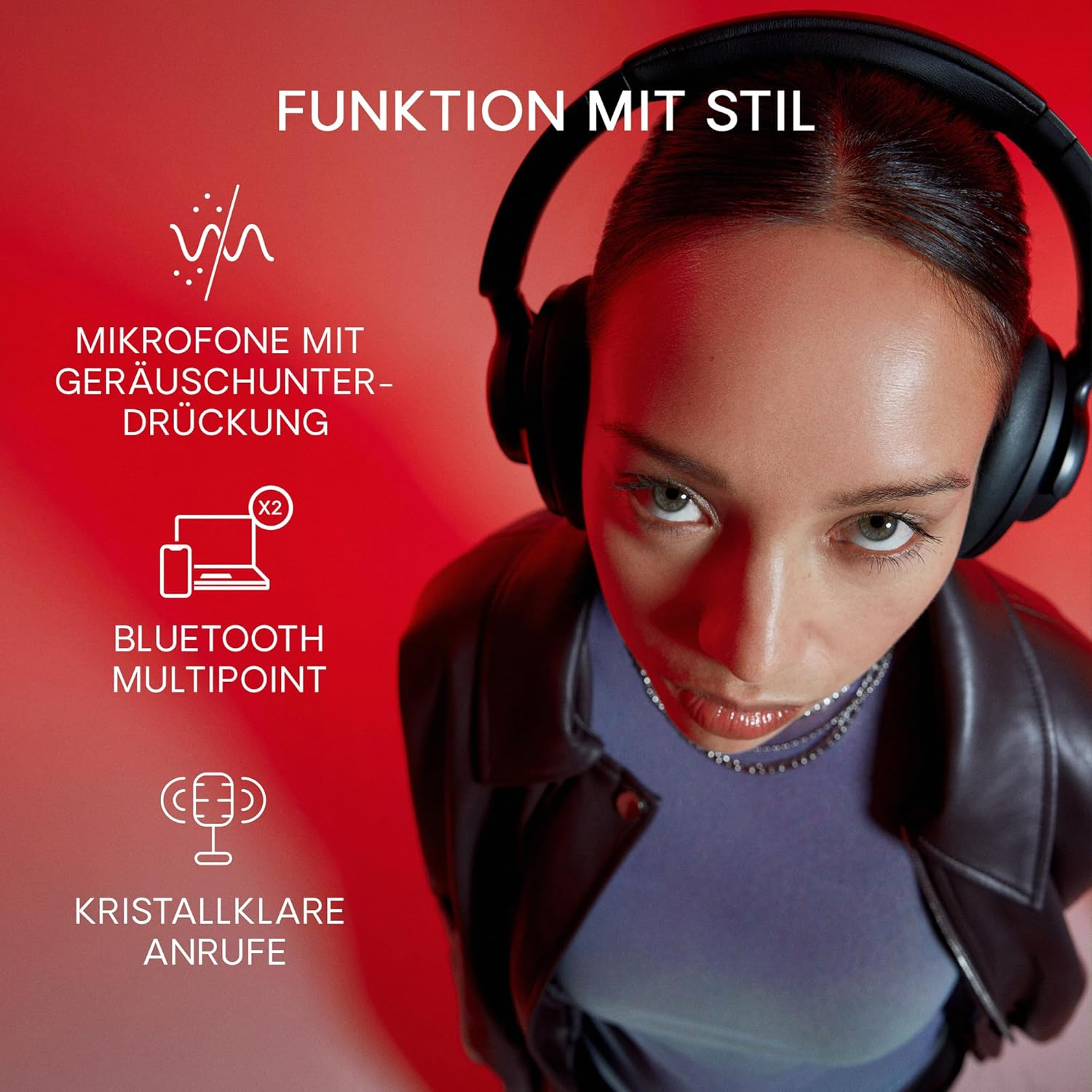 Valencia Bluetooth 5.3 TWS On-Ear Kopfhörer Headset mit Noise Cancelling (1040242) - Cloud White
