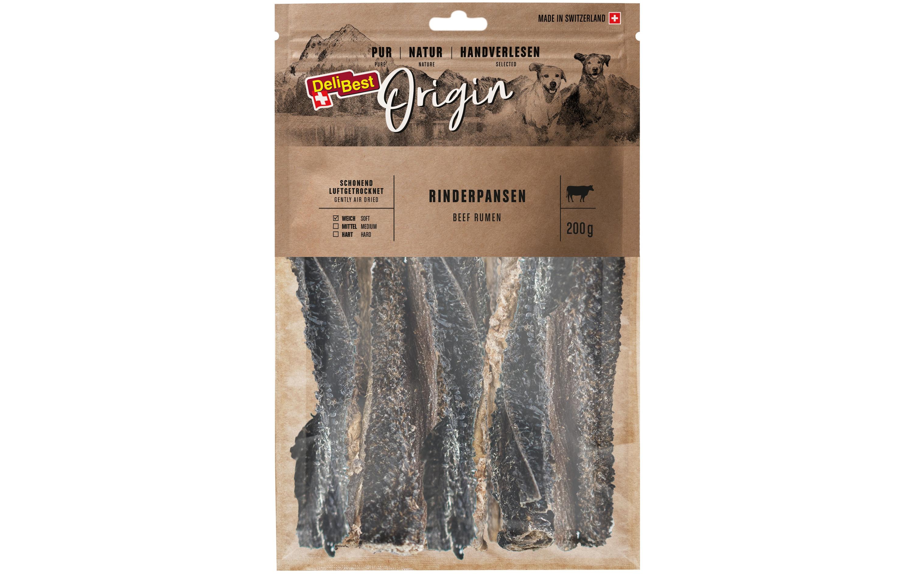 Kausnack Origin Rinderpansen 200gLuftgetrockneter Kauartikel für Hunde