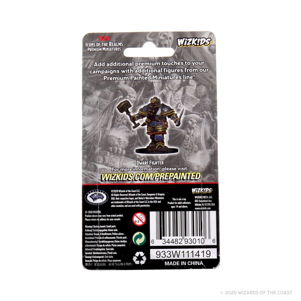 D&D Icons of the Realms Premium Figures - Dwarf Male Fighter