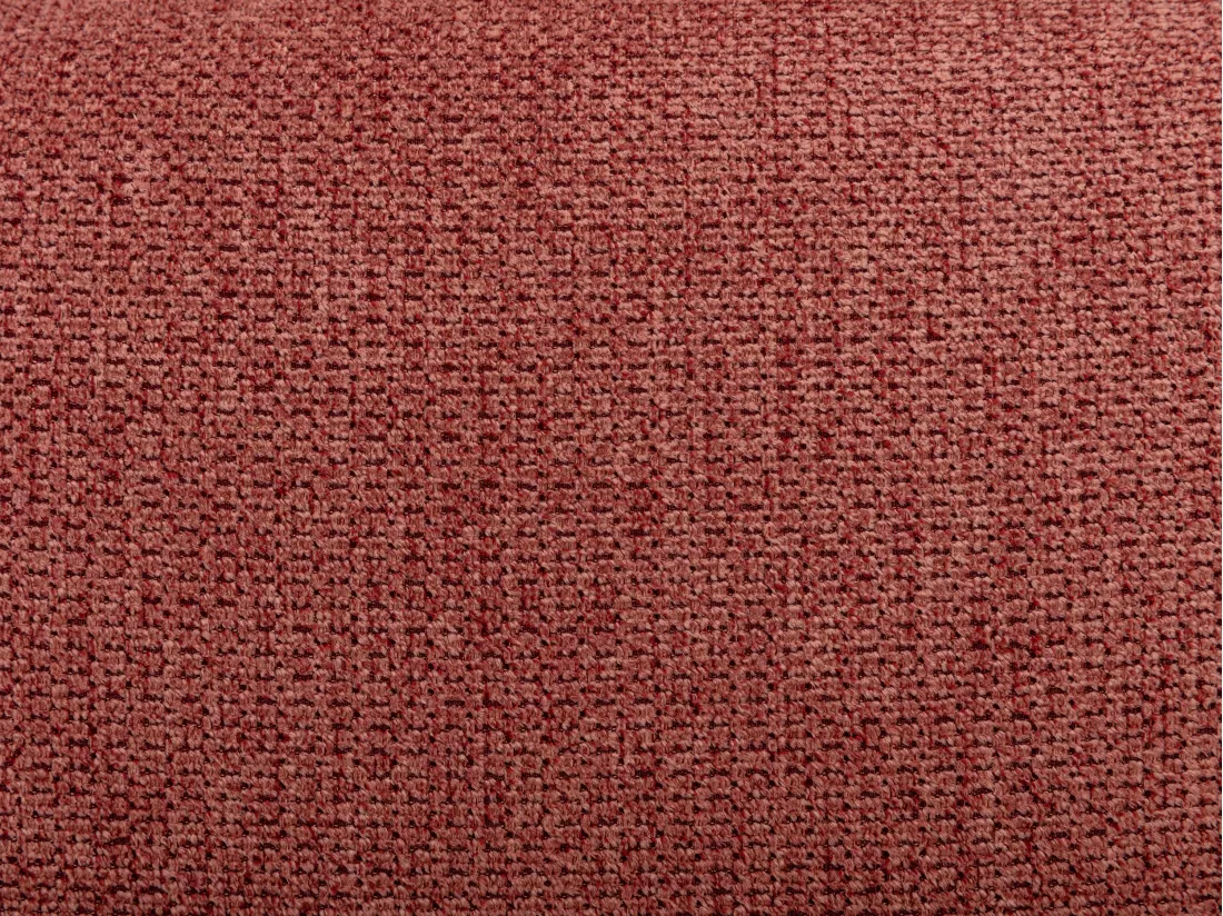 Fauteuil pivotant en tissu texturé terracotta POZETI