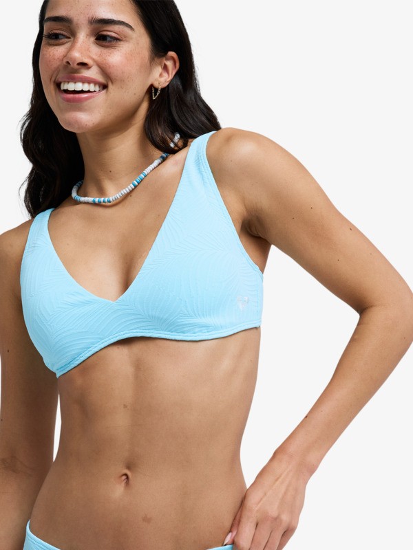 Roxy Palm Dreams Elongated Tri Haut de bikini triangle Bleu Femme
