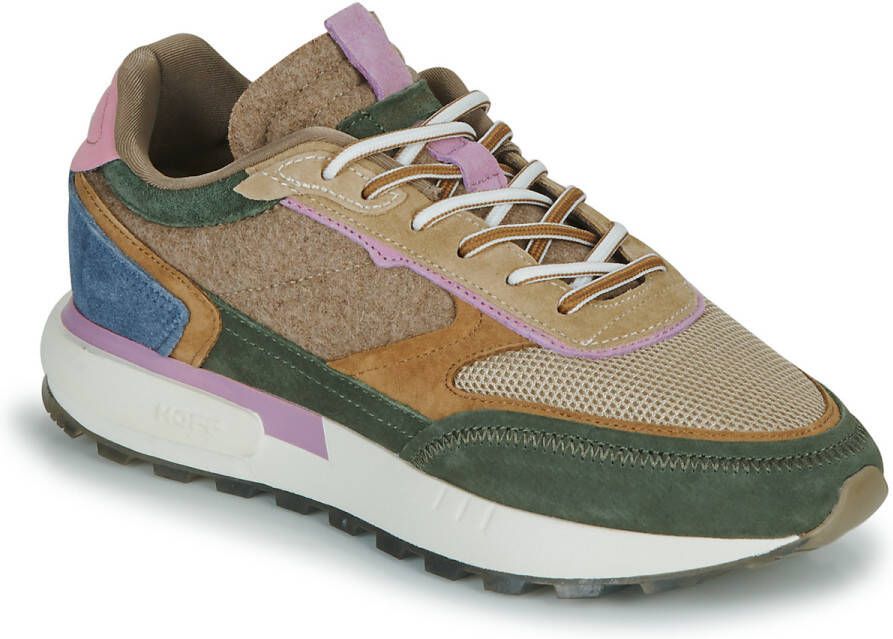 Hoff Sneakers Dames Lage sneakers Damesschoenen Suède Goa Groen combi