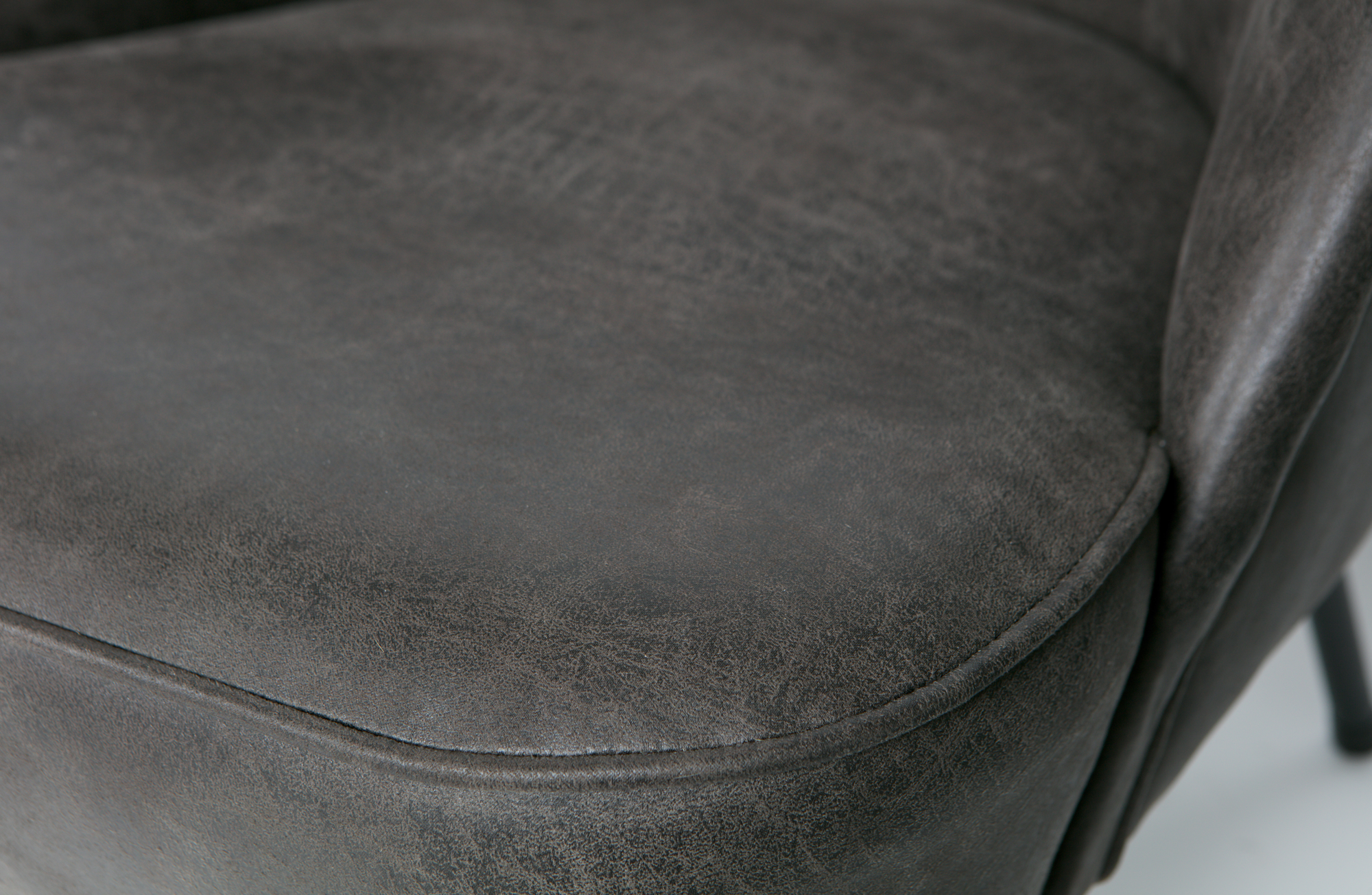 Fauteuil Vogue leer - Zwart