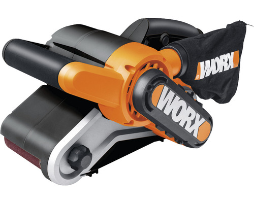 WORX 950W bandschuurmachine, 76mm x 533mm, WX661.1, inclusief accessoires