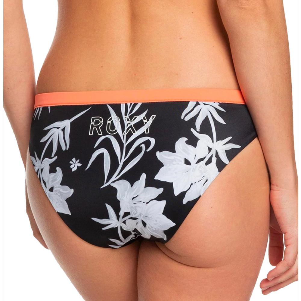 Roxy Bas de Bikini Noir/Blanc Femme Roxy Fitness 403789
