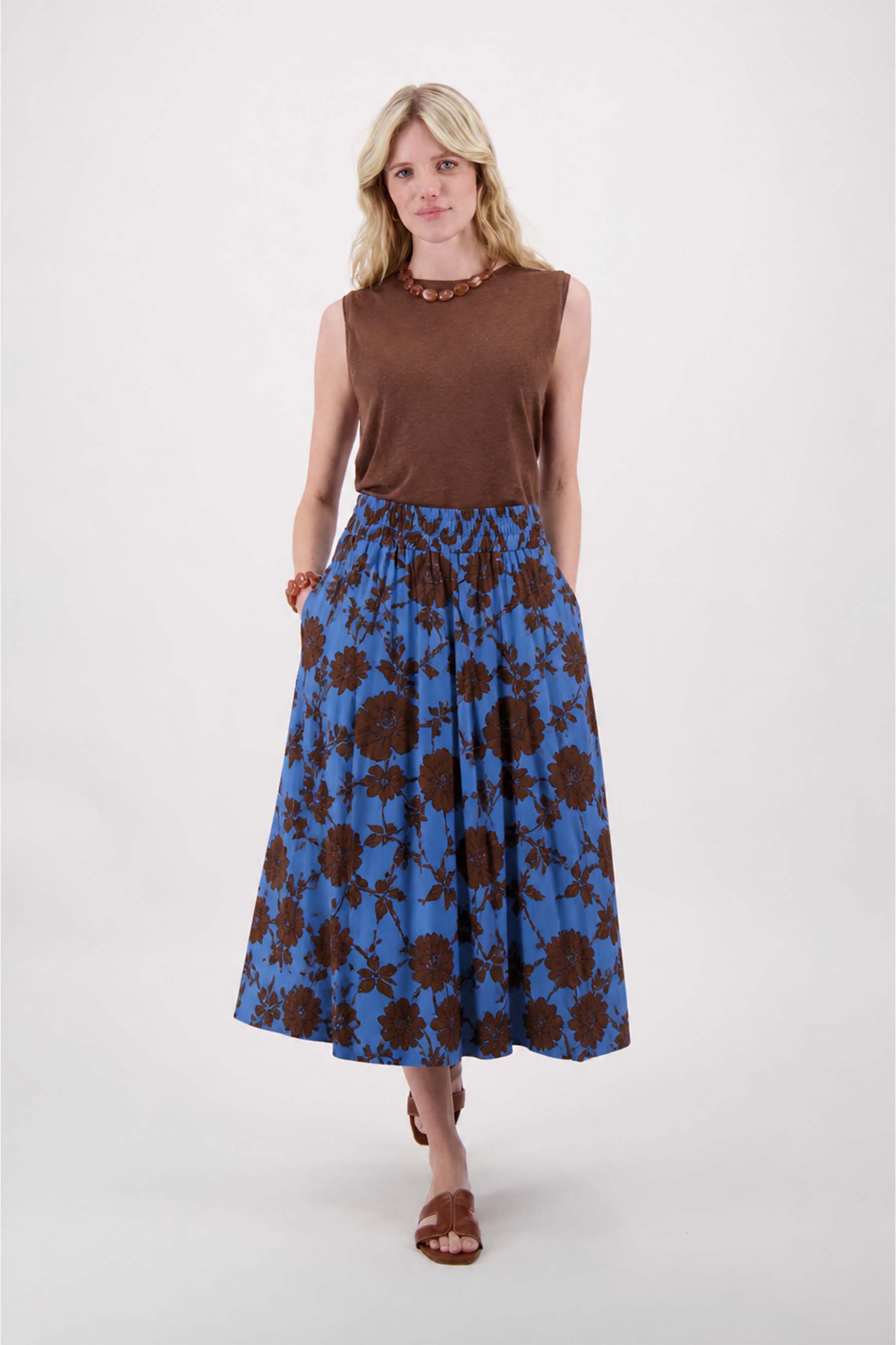fladder rok  ikat print