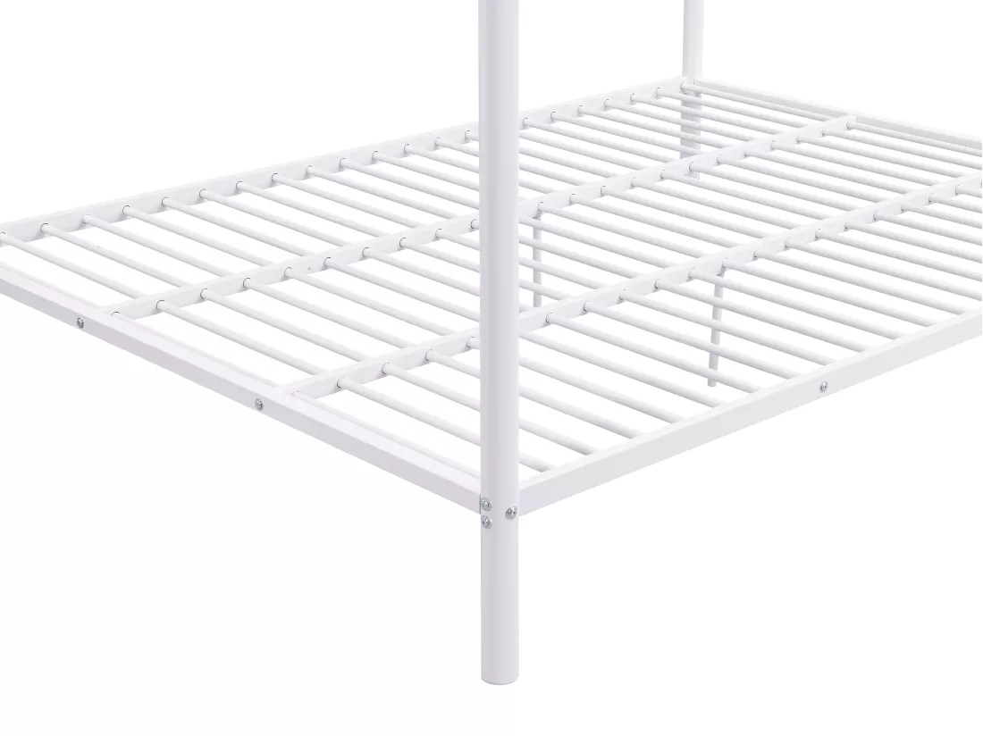 Lits superposés 2 x 140 x 190 cm - Métal - Blanc - GEMINI II