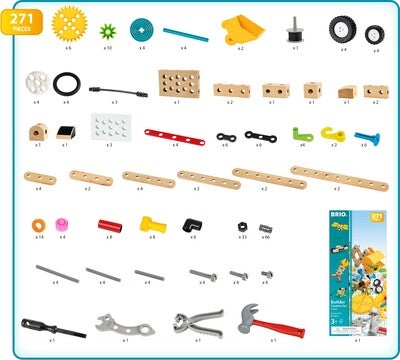 BRIO 34606 Builder Creative Byggesett 271 Deler
