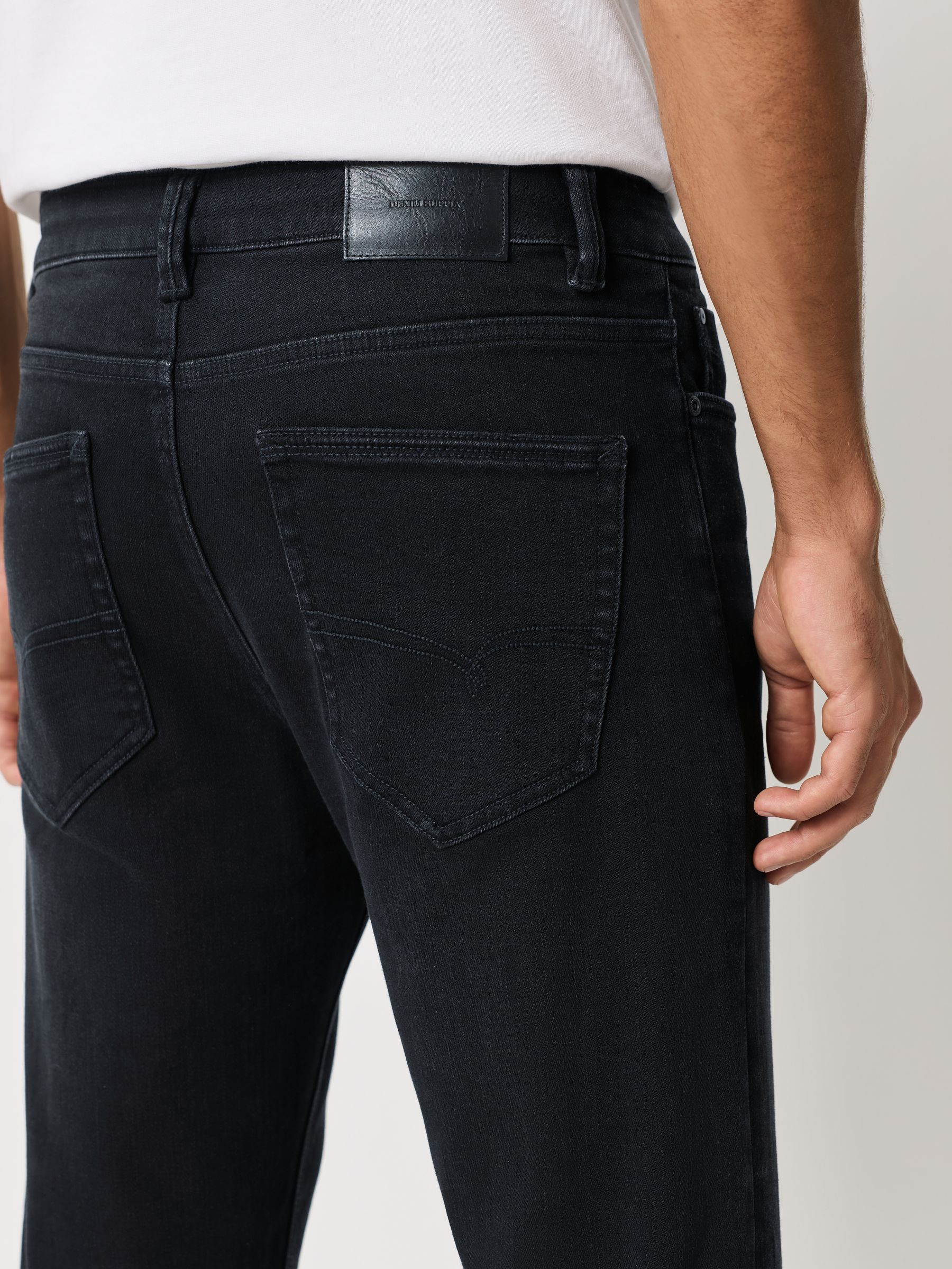 Zwart - ThermoGen - Straight fit - Motionflex jeans
