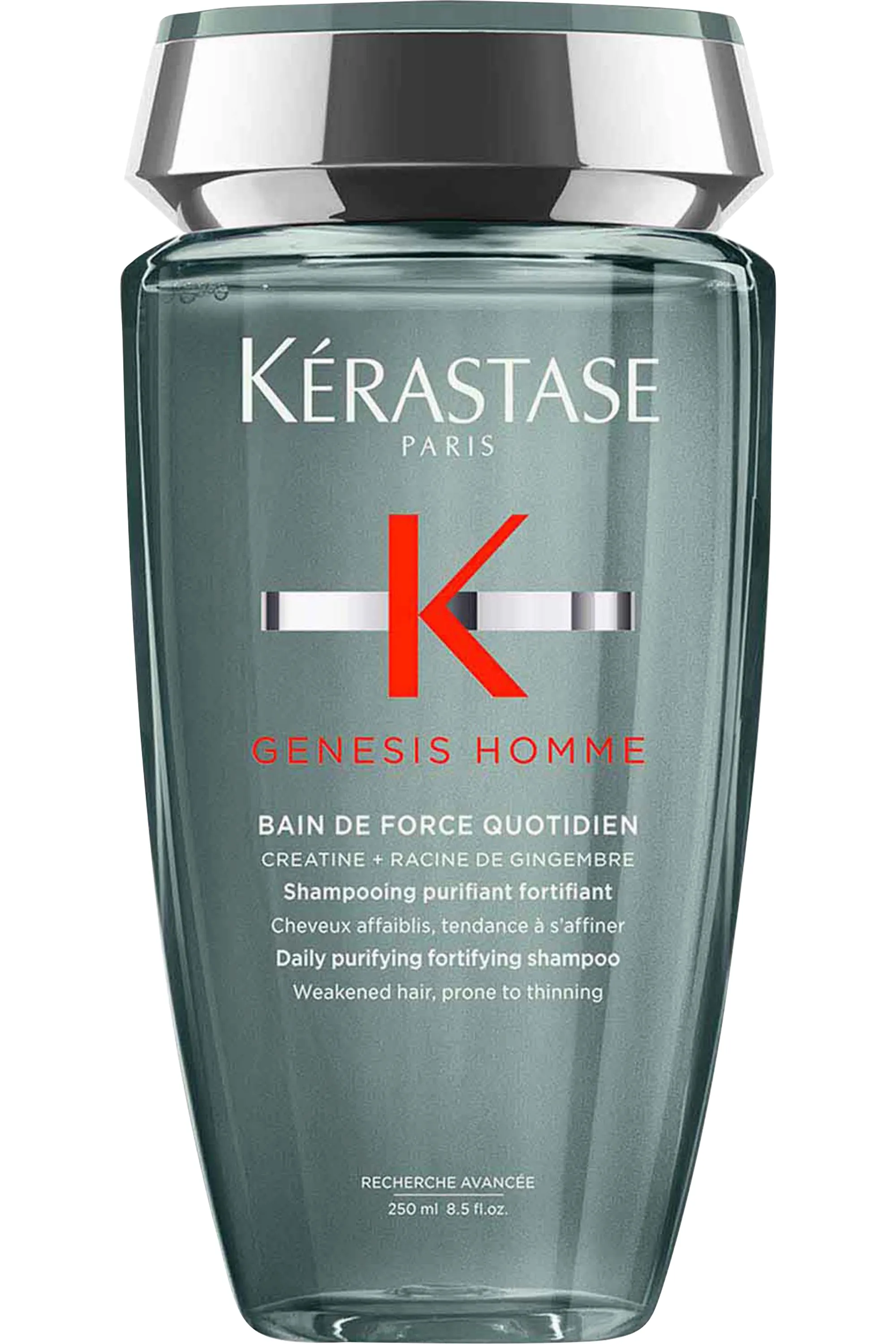 Kérastase Shampoing purifiant Bain de Force quotidien Genesis Homme-250 ml