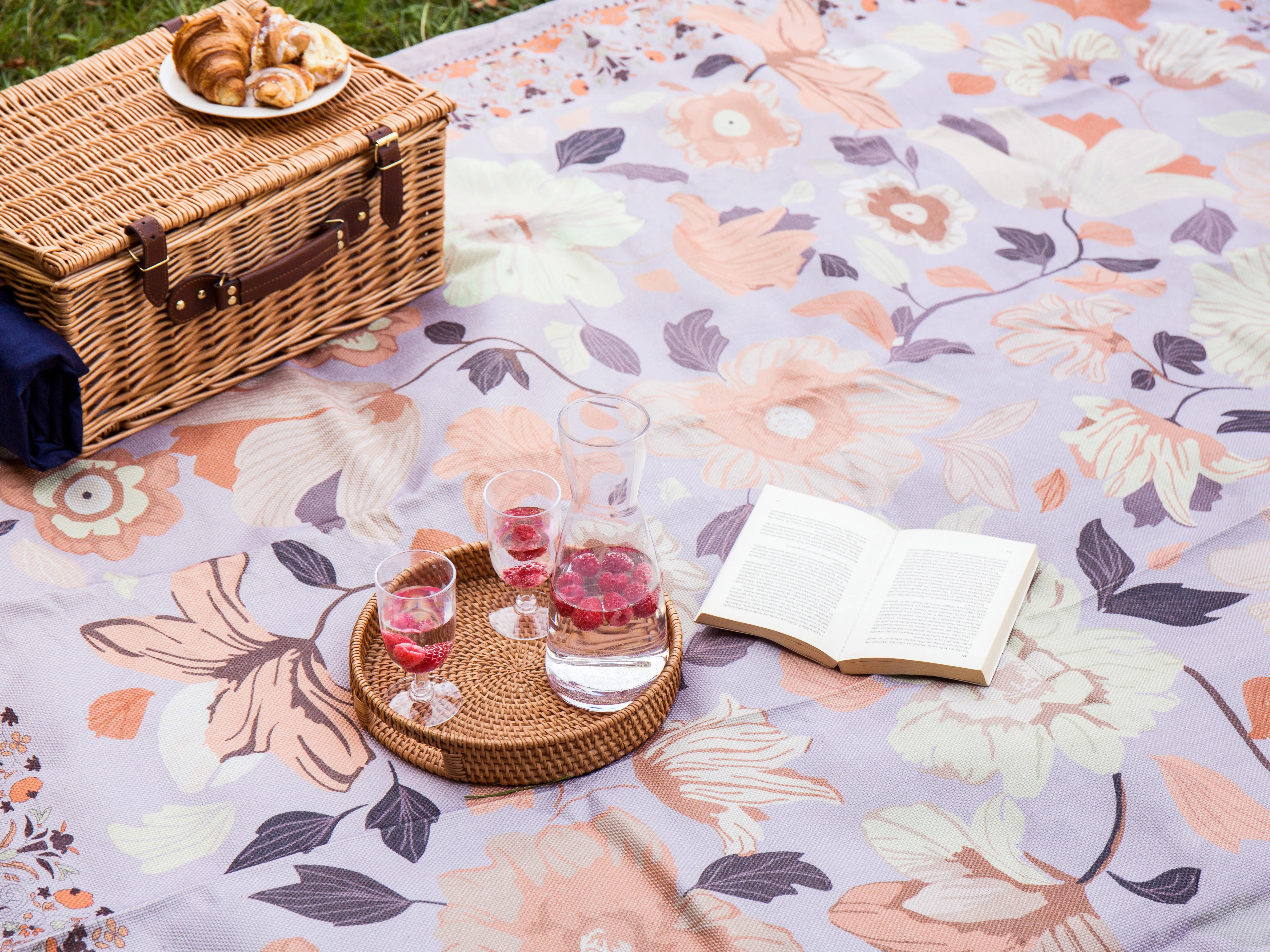 Picknickkleed TUFKI 200 x 200 cm Paars
