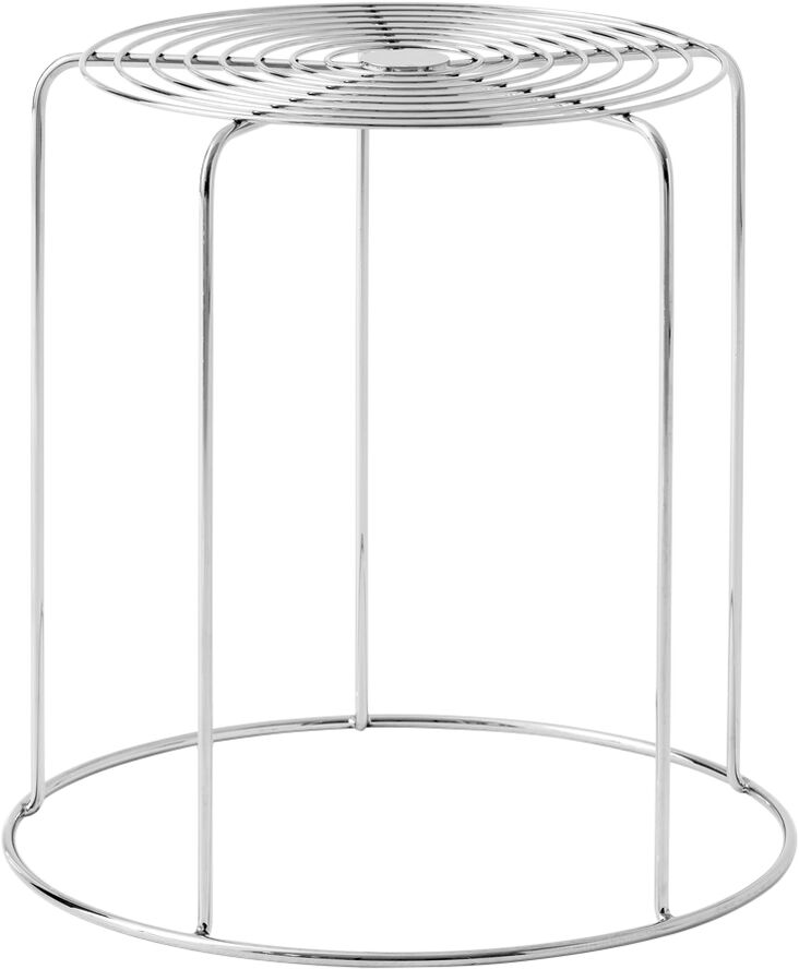 &Tradition Wire Stool VP11 Stainless steel frame