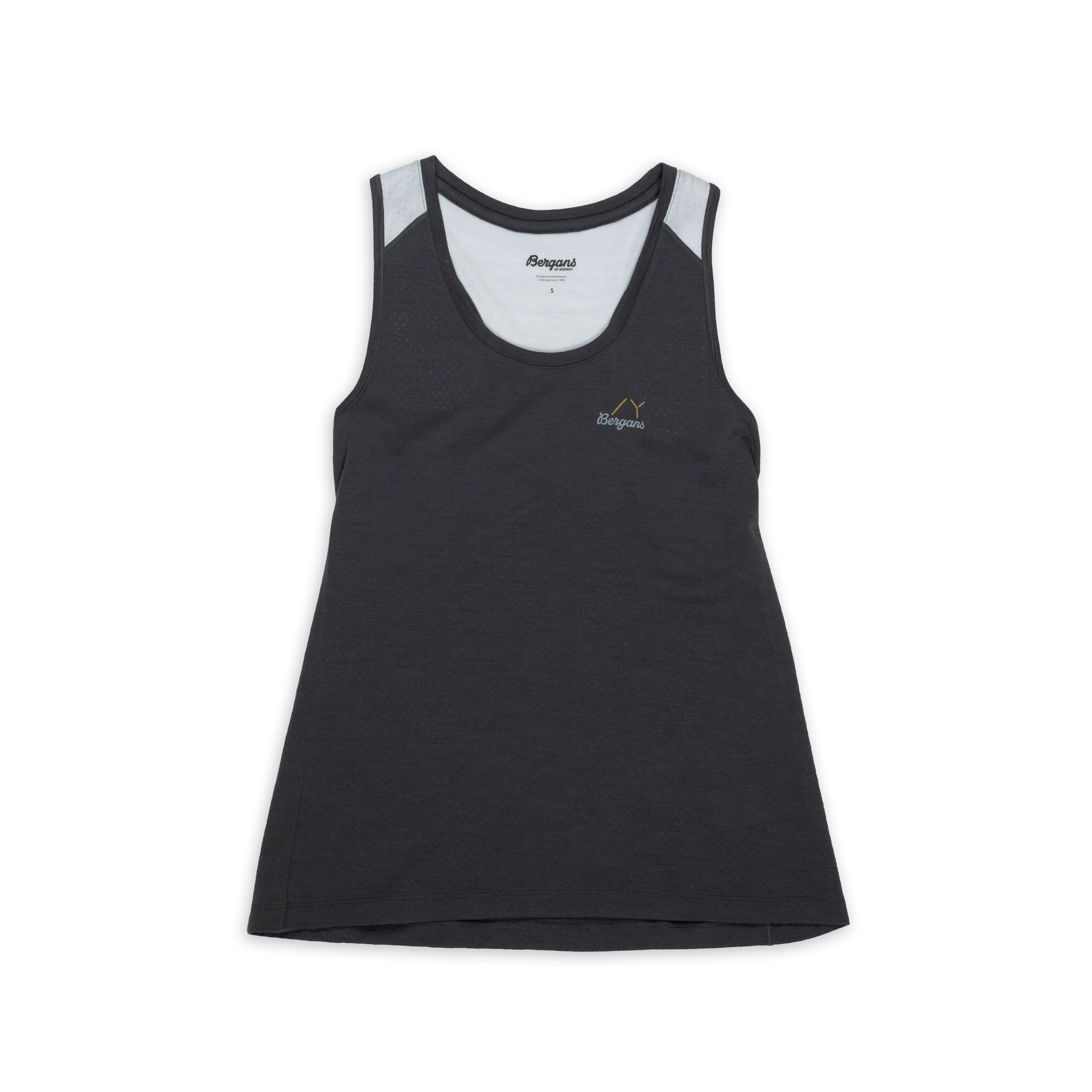 Y LightLine Merino Top Women Dark Shadow Grey / Pearl Grey