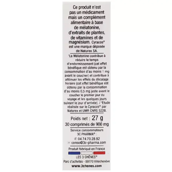 3C Pharma Somniplex 30 comprimés