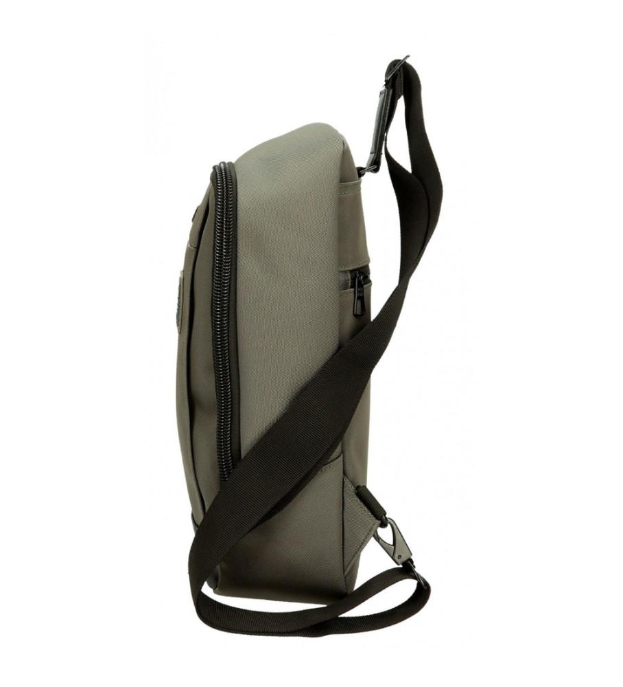 Bolsa transversal verde Leighton da Pepe Jeans