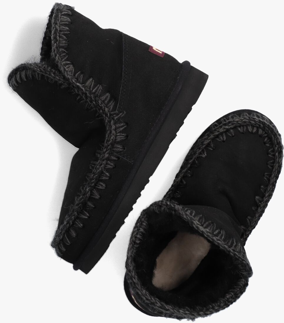 MOU zwarte mou vachtlaarzen eskimo 18 glitter logo