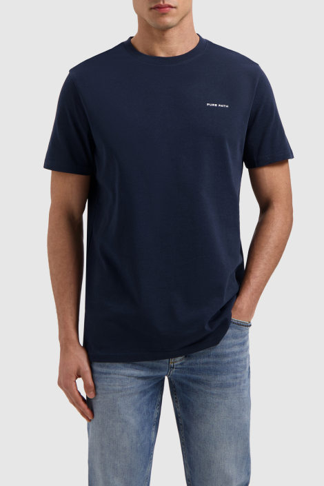 Pure Path blauwe heren t-shirt
