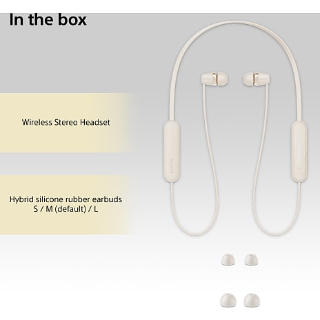 Sony WI-C100C In Ear Headset - Taupe