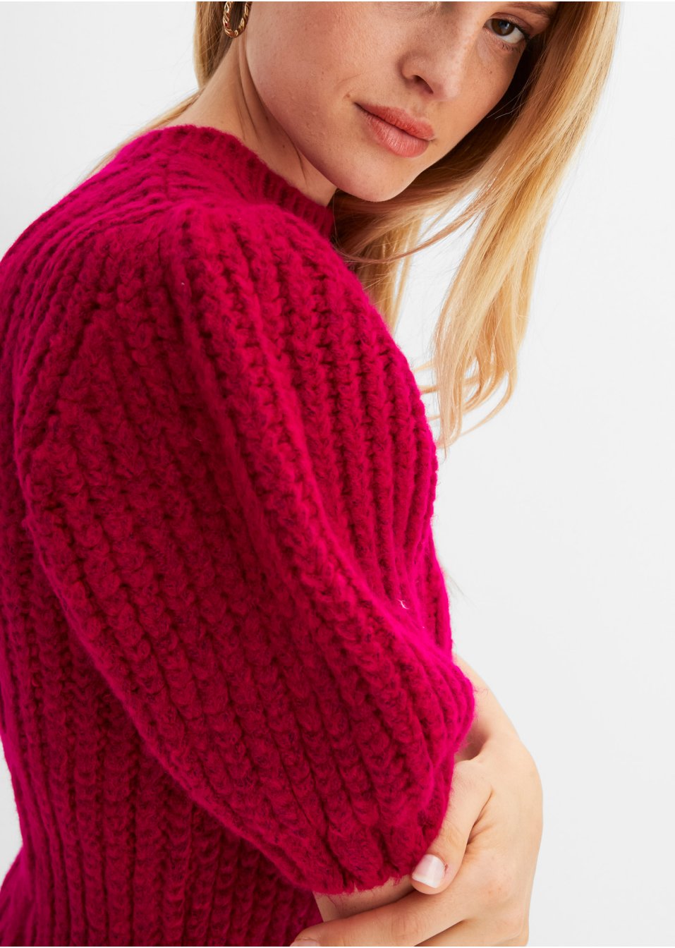 Pull à motif torsadé