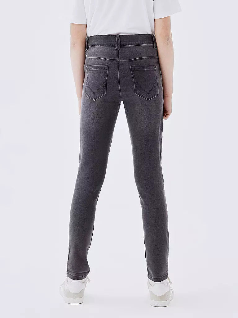 NAME IT Mädchen Jeans Slim Fit NKFPOLLY grau