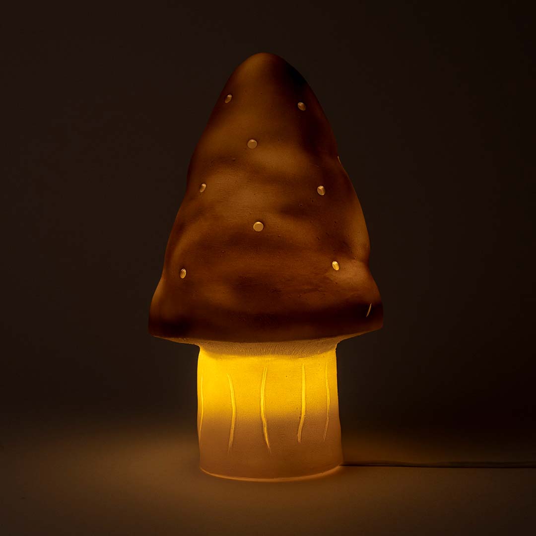 Egmont toys heico lamp zwam chocolade 28 cm