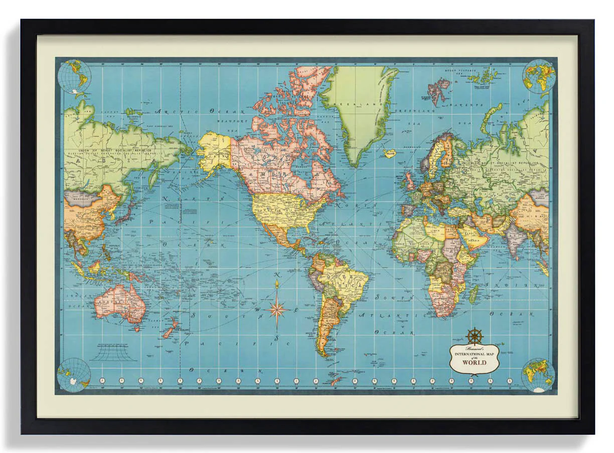 Internationale Karte der Welt