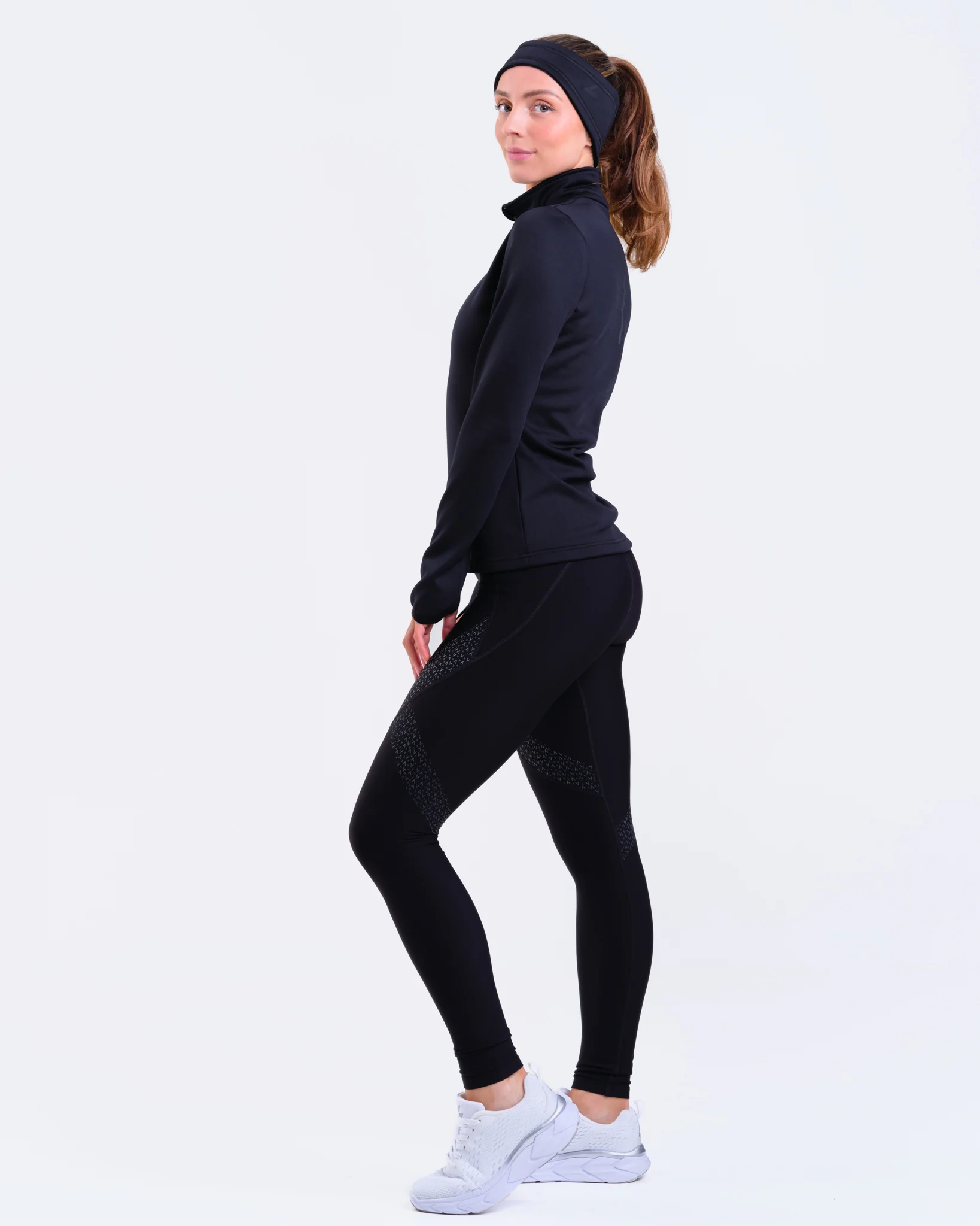 LEVITY Conquer Winter Pocket Tights Black Reflective