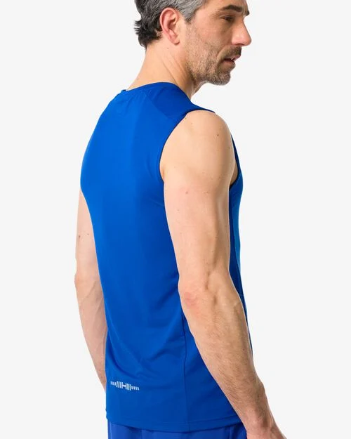 débardeur de sport homme bleu
