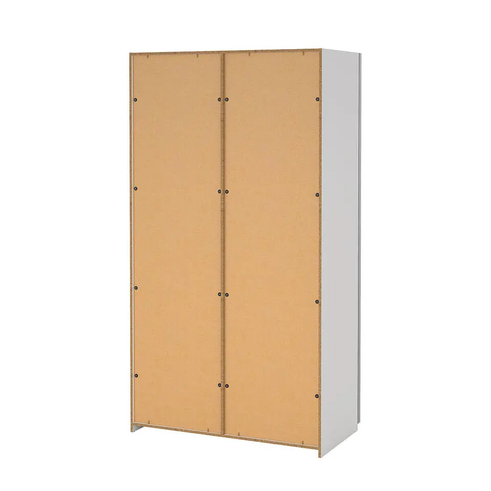 Hioshop Como schuifdeurkast 2 deuren 120x220cm wit
