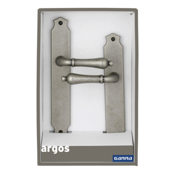 Gamma deurkruk set Argos ovaal blind schild tin look
