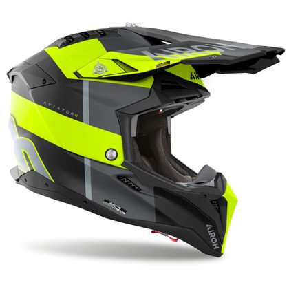 Casque cross Airoh AVIATOR 3 - MONARCH 2025 - Jaune