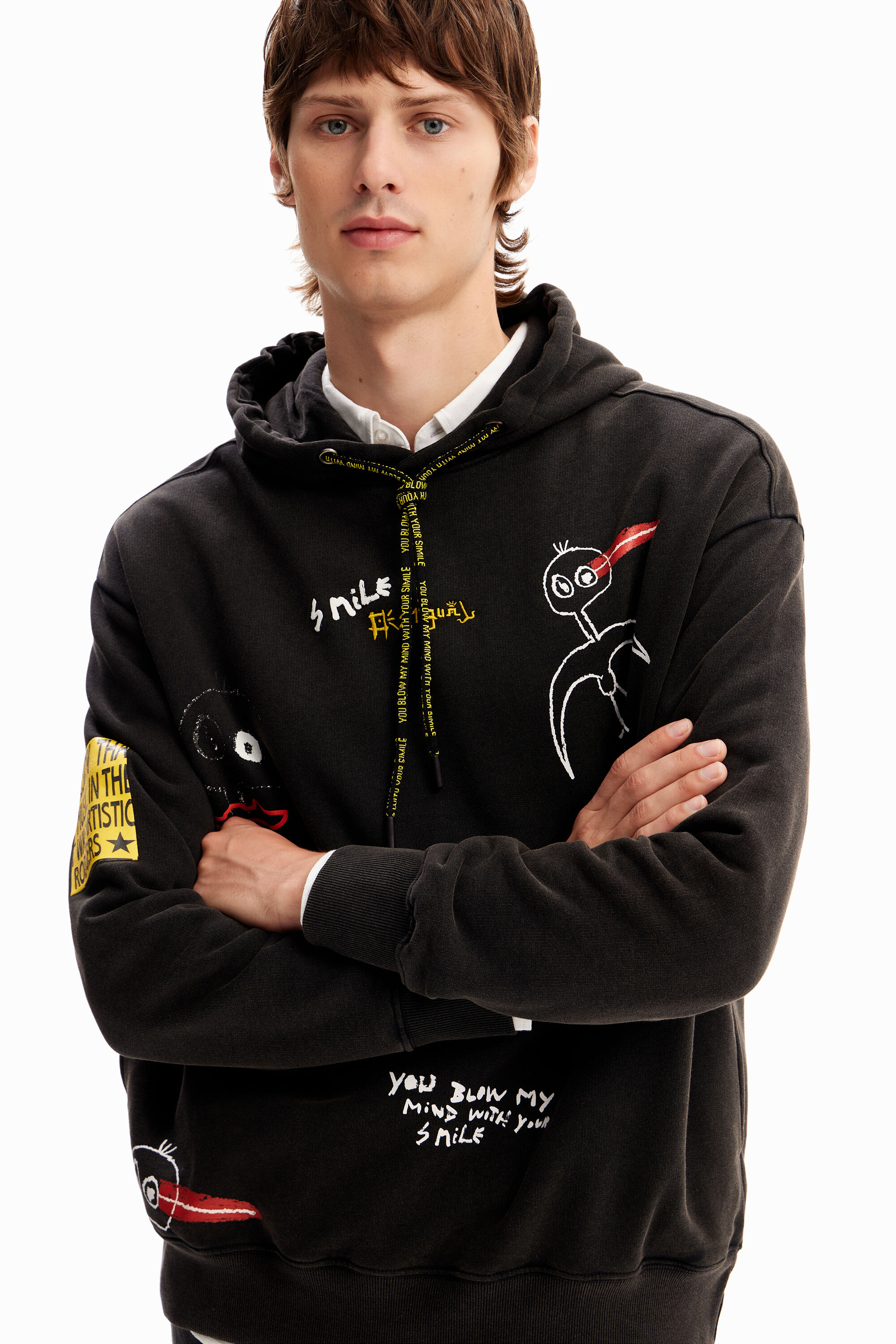 Sudadera capucha pájaros