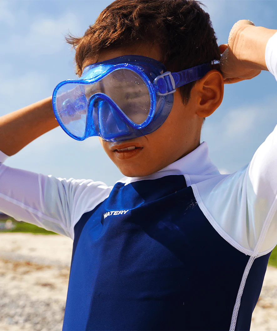 Watery snorkelsæt til junior (8-15) - Jubal/Rilian - Blå/sort