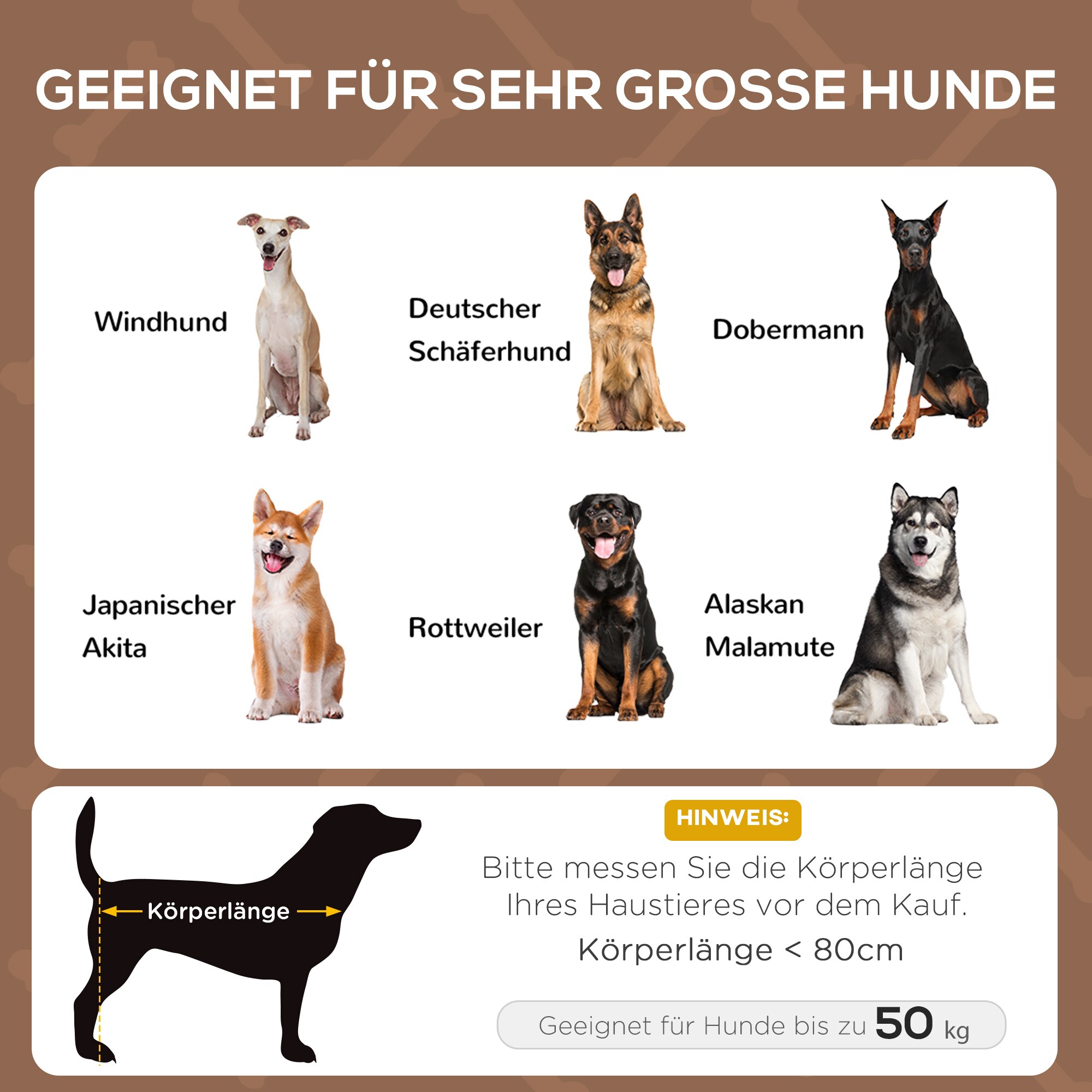 PawHut Hundebett mit Baldachin 122 x 92 x 108 cm (LxBxH)