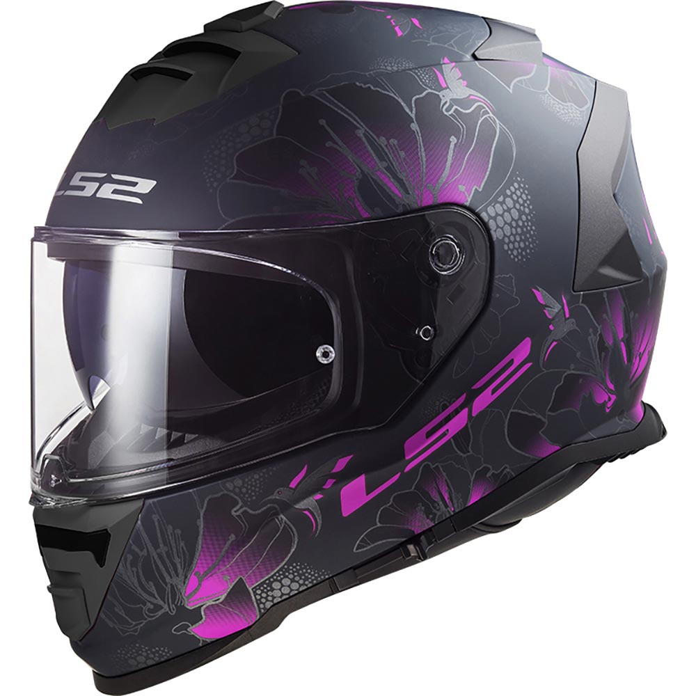 LS2 - Casque FF800 Storm II Burst Noir Mat / Rose