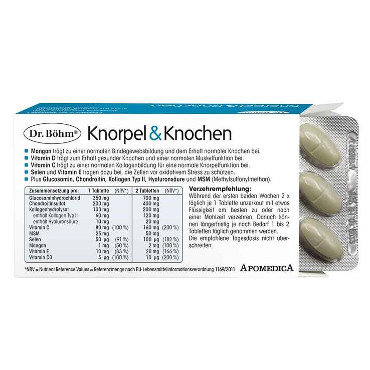 Dr. Böhm Knorpel & Knochen Tabletten, 60 St