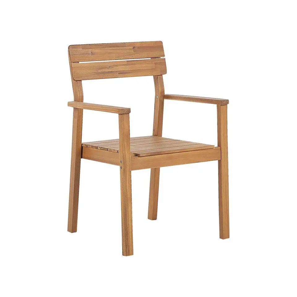 FORNELLI - Tuinset voor 6 - Lichte houtkleur - Acaciahout