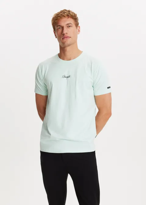 T-shirt met logo print groen (MINT)