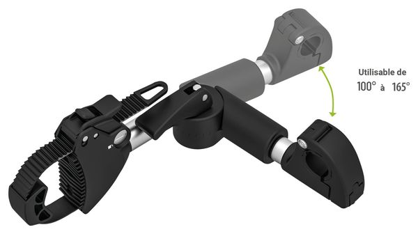Eufab -  Porte-vélo Eufab: Fixe-cadre À Strap Inclinable Amovible Ø 25   30 Mm Et Antivol 27 Cm - Porte-vélos Eufab