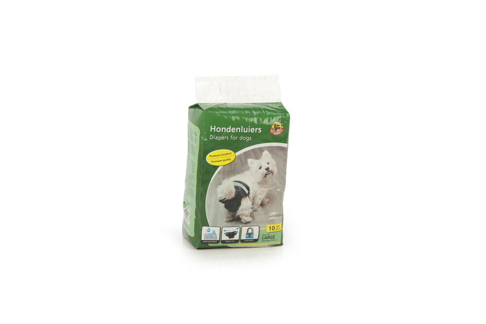 Beeztees Hondenluier - 10 Stuks - Zwart - L