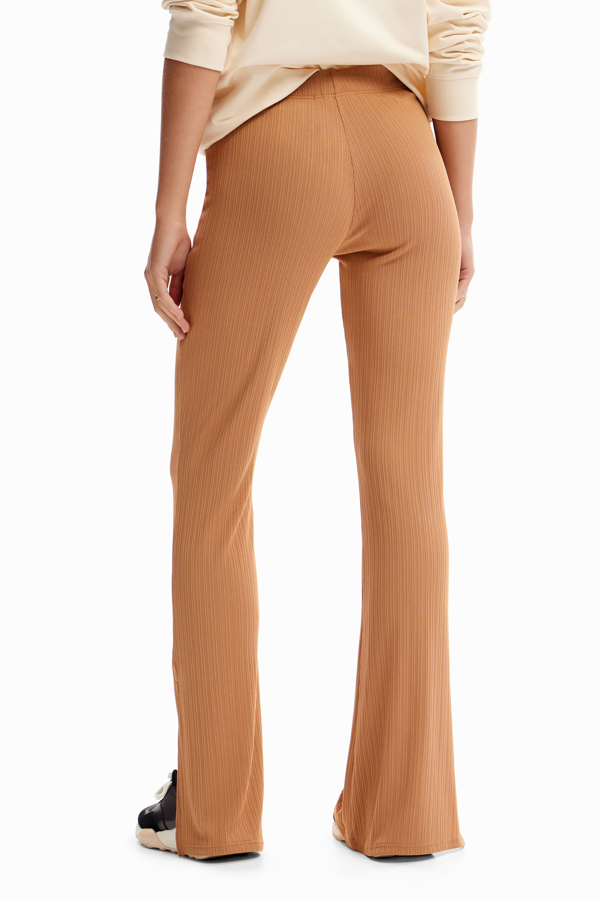 Pantalon évasé stretch