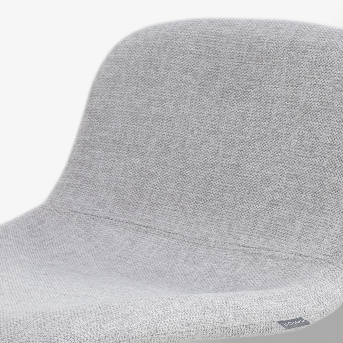 Barkruk Nino-Mats lichtgrijs - zwart onderstel - 65 cm