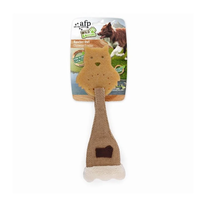 Coruja de brinquedo natural WILD&NATURE de 23 cm