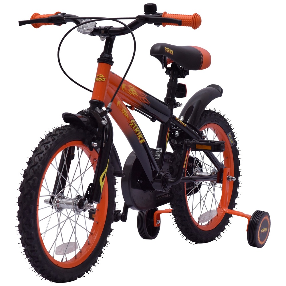 16-Zoll-Strike-Fahrrad in Orange und Schwarz