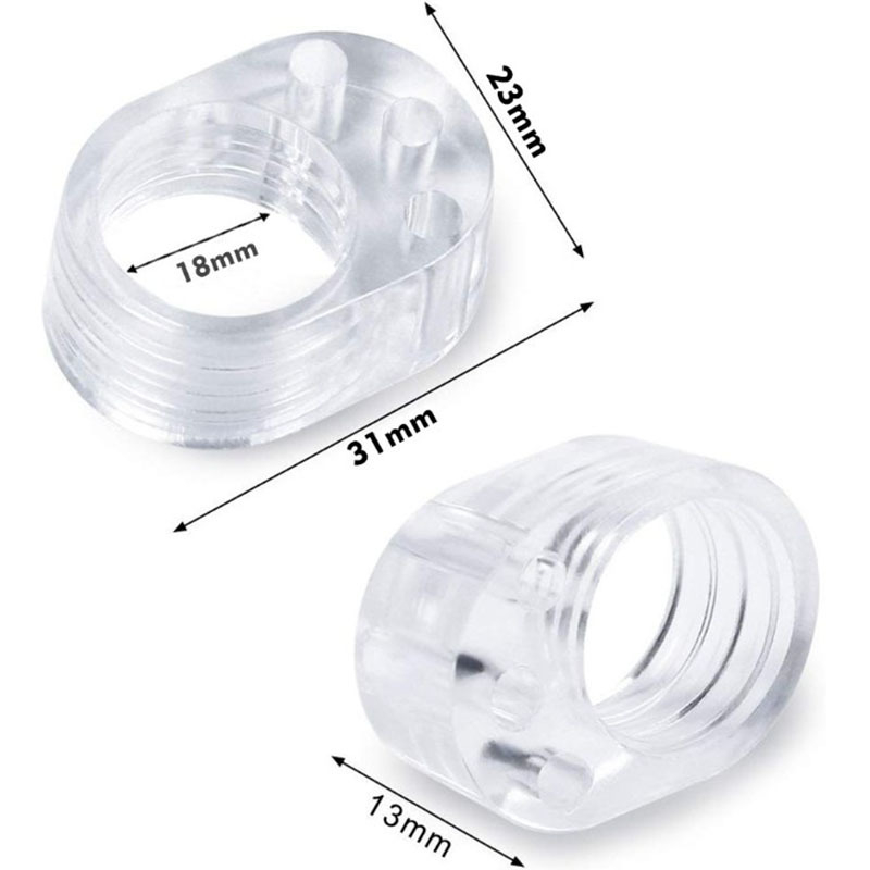(10er Set) Türklinken Puffer Griff Stopper Anschlagdämpfer - Transparent