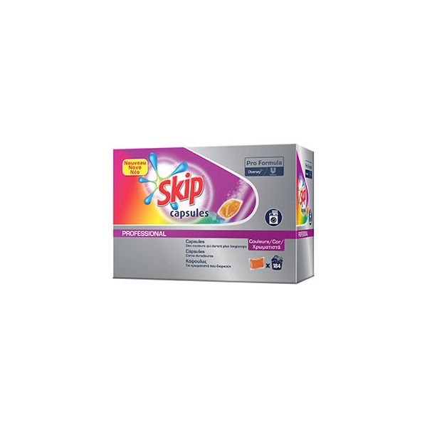 Skip Detergente Capsulas Professional Color 46x4=184un